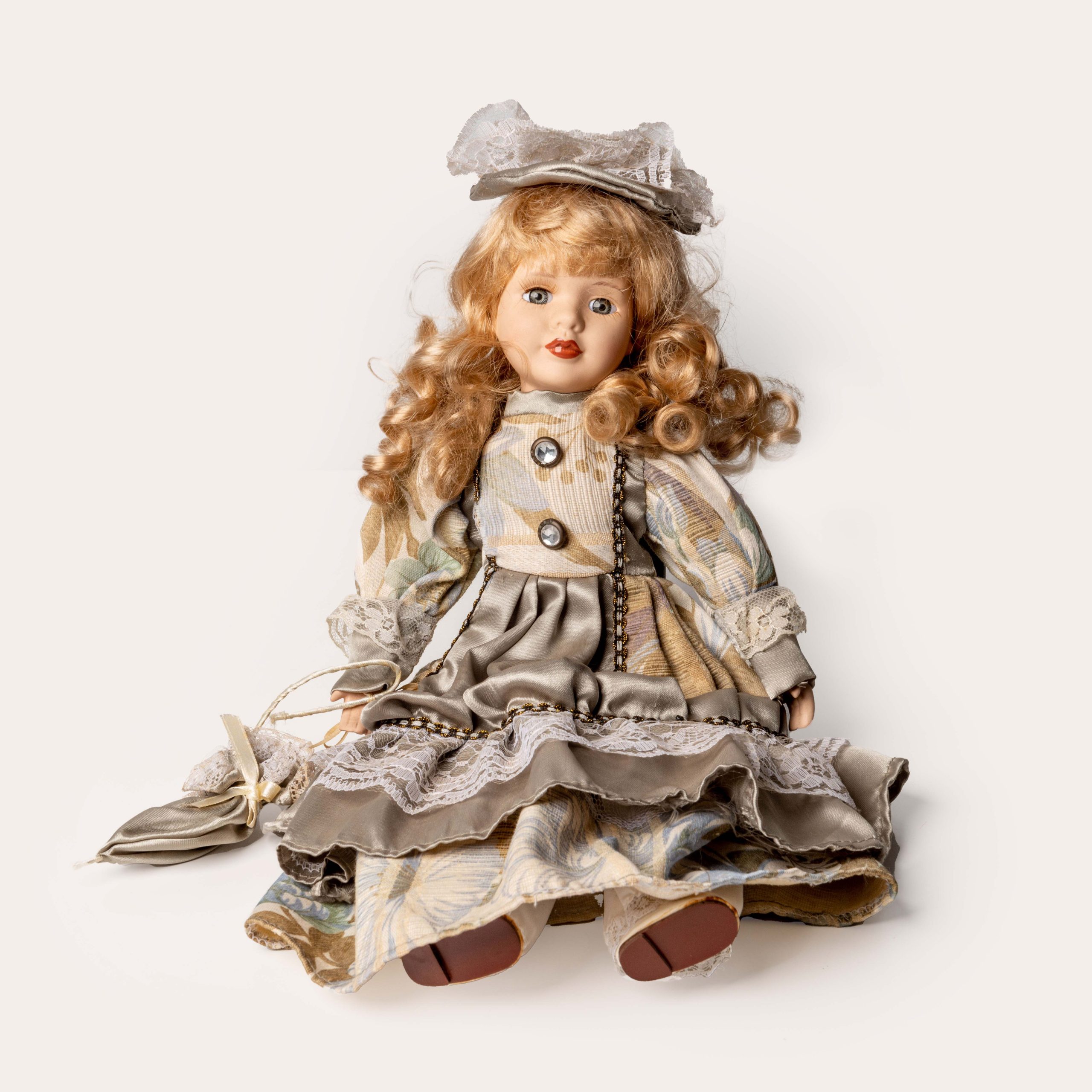 BAMBOLA di Porcellana per bambole Tube/casa delle bambole-or 16 